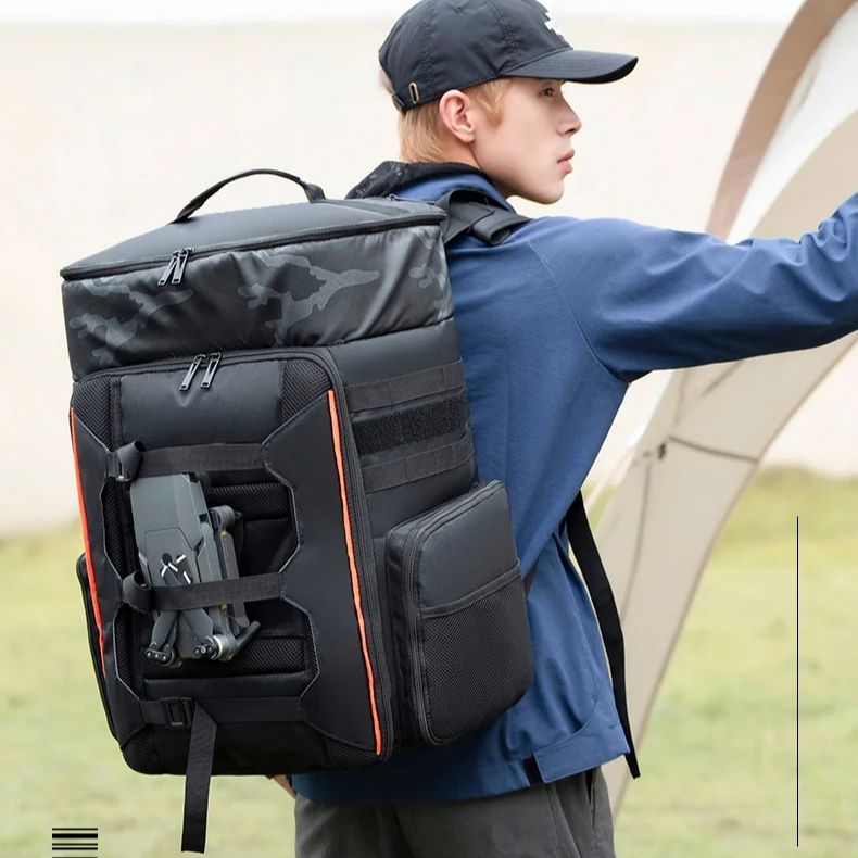 Fpv Drone Bag - กระเป๋าเป้สะพายหลังสำหรับโดรนแข่ง FPV ขนาด 33 ลิตร, กระเป๋ากล้องถ่ายภาพกันน้ำสำหรับเดินทางกลางแจ้ง,