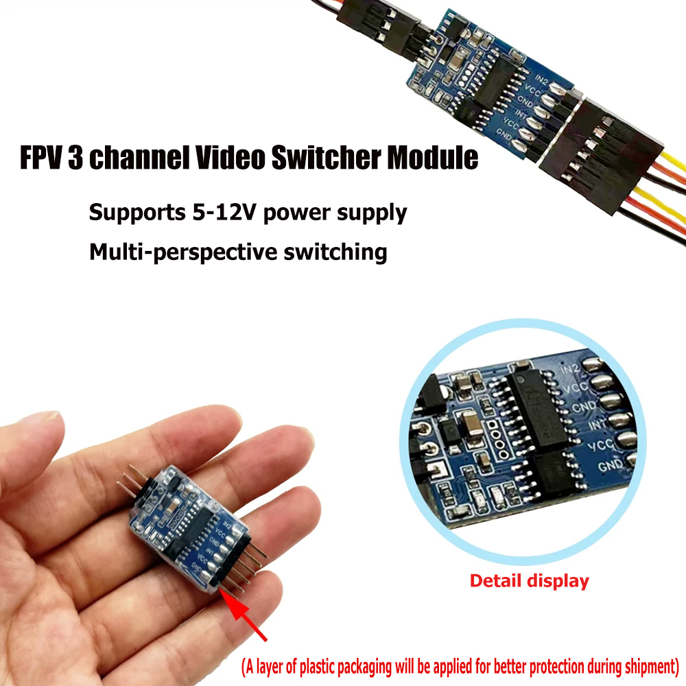 5.8G 3 ช่องวิดีโอสวิตช์เชอร์โม - Fpv Drone Motor บทวิจารณ์และราคา